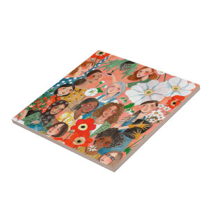 Internationaler Frauentag - Tasche Fliese