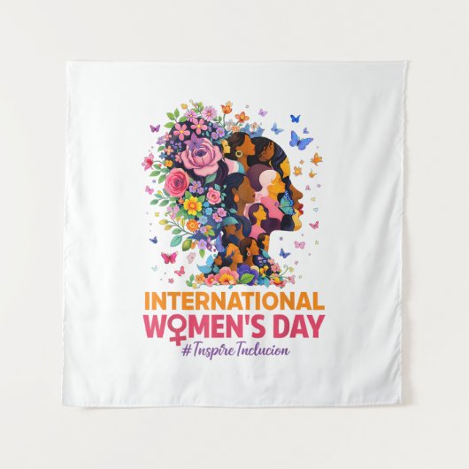 Internationaler Frauentag Wandteppich (Vorderseite)