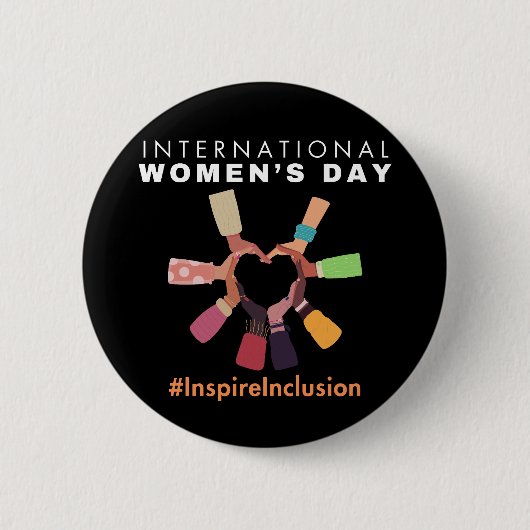 Internationaler Frauentag zur Eingliederung inspir Button (Vorderseite)
