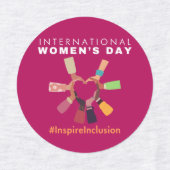 Internationaler Frauentag zur Eingliederung inspir Etiketten (Design 2)
