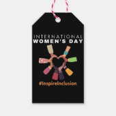 Internationaler Frauentag zur Eingliederung inspir Geschenkanhänger (Vorderseite)
