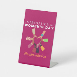 Internationaler Frauentag zur Eingliederung inspir Sockelschild