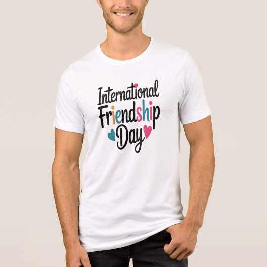 Internationaler Freundschaftstag Tri-Blend Shirt (Vorderseite)