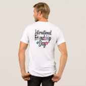 Internationaler Freundschaftstag Tri-Blend Shirt (Rückseite voll)