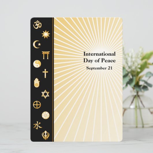 Internationaler Friedenstag (Stehend Vorderseite)