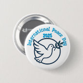 Internationaler Friedenstag Button (Vorne & Hinten)