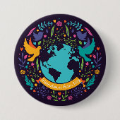 Internationaler Friedenstag Button (Vorderseite)