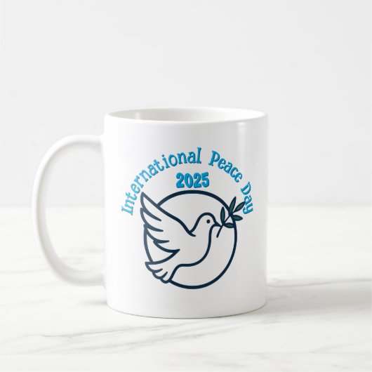 Internationaler Friedenstag Kaffeetasse (Links)