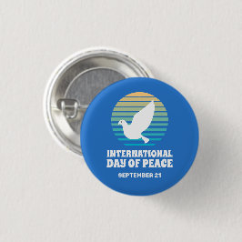 Internationaler Friedenstag | White Dove Button