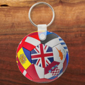 Internationaler Fußballball Schlüsselanhänger (Vorderseite)