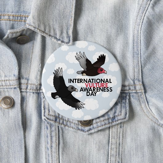 Internationaler Geier-Bewusstseins-Tag Button (Beispiel)
