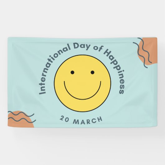 Internationaler Glückstag Banner (Horizontal)