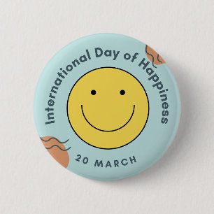 Internationaler Glückstag Button