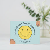 Internationaler Glückstag Feiertagspostkarte (Stehend Vorderseite)