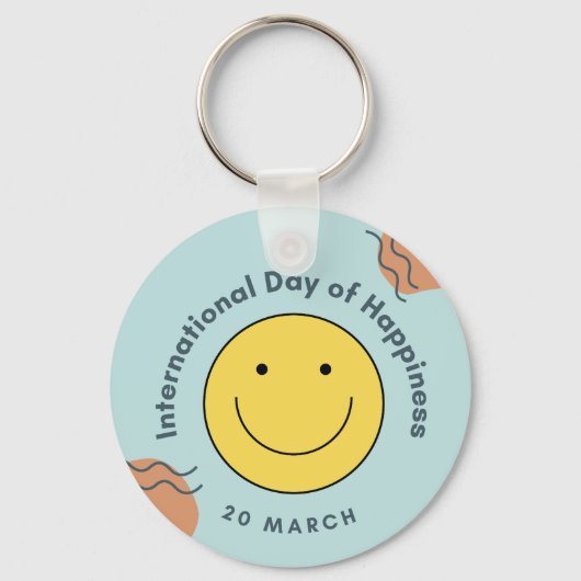 Internationaler Glückstag Schlüsselanhänger (Vorderseite)