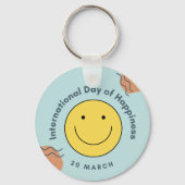 Internationaler Glückstag Schlüsselanhänger (Rückseite)