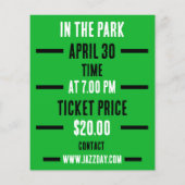 Internationaler Jazztag, 30. April Flyer (Hinten)
