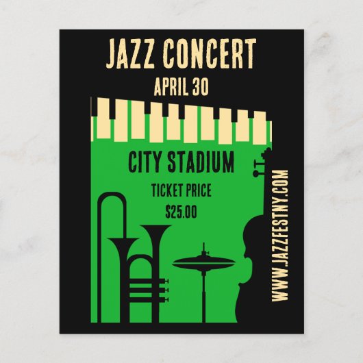 Internationaler Jazztag, 30. April Flyer (Vorne)