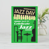 Internationaler Jazztag, 30. April Save The Date (Stehend Vorderseite)