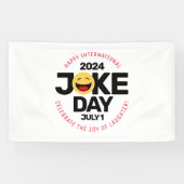 Internationaler Joke Day Laughing Face Banner (Horizontal)