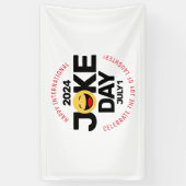Internationaler Joke Day Laughing Face Banner (Vertikal)