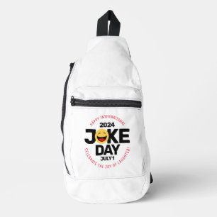 Internationaler Joke Day Laughing Face Crossbody Bag