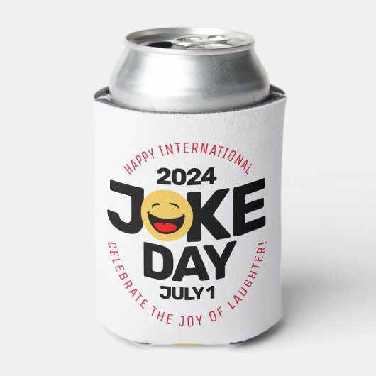 Internationaler Joke Day Laughing Face Dosenkühler (Kanne Vorderseite)