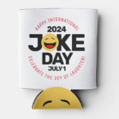 Internationaler Joke Day Laughing Face Dosenkühler (Vorderseite)