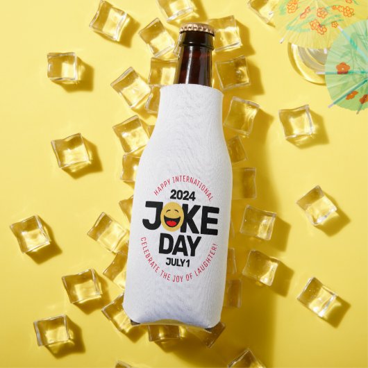 Internationaler Joke Day Laughing Face Flaschenkühler (In Situ Sommer)