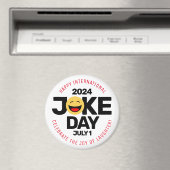Internationaler Joke Day Laughing Face Magnet (In Situ (Geschirrspüler))