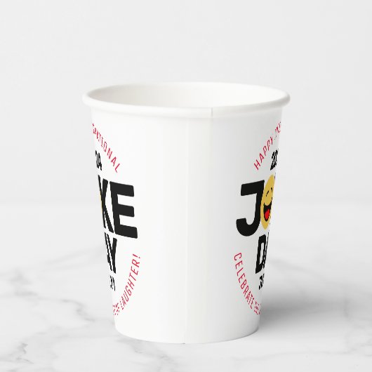 Internationaler Joke Day Laughing Face Pappbecher (Rechts)