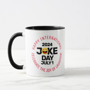 Internationaler Joke Day Laughing Face Tasse