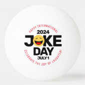 Internationaler Joke Day Laughing Face Tischtennisball (Vorderseite)