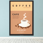 Internationaler Kaffee Leinwanddruck (Insitu (Holzboden))