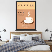Internationaler Kaffee Leinwanddruck (Insitu (Schlafzimmer))