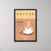 Internationaler Kaffee Leinwanddruck (Vorderseite)