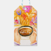 Internationaler Kaffeetag Geschenkanhänger (Vorderseite)
