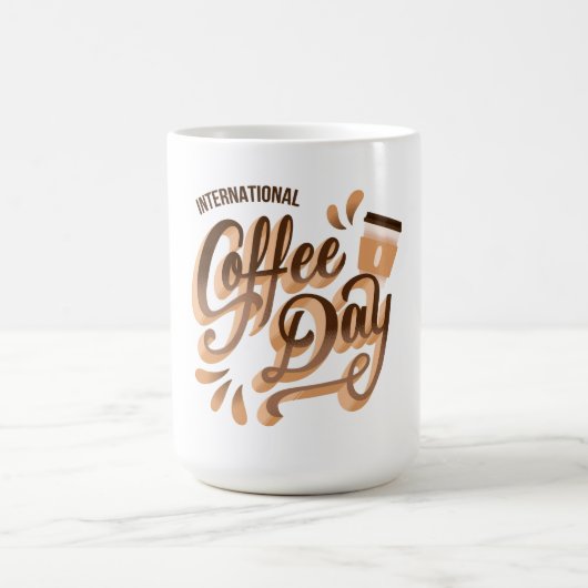 Internationaler Kaffeetag Kaffeetasse (Mittel)