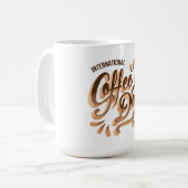 Internationaler Kaffeetag Kaffeetasse (Vorderseite Links)