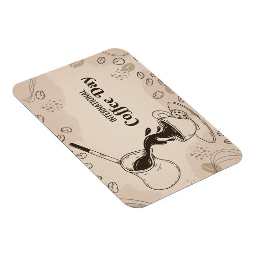 Internationaler Kaffeetag+ Magnet (Rechte Seite)