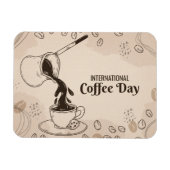 Internationaler Kaffeetag+ Magnet (Horizontal)