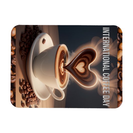 Internationaler Kaffeetag Magnet (Horizontal)