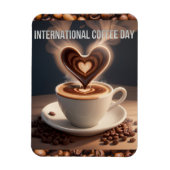 Internationaler Kaffeetag Magnet (Vertikal)