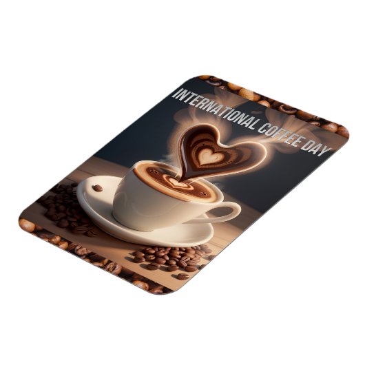 Internationaler Kaffeetag Magnet (Linke Seite)