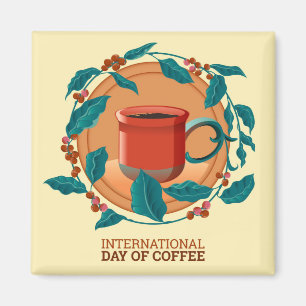 Internationaler Kaffeetag Magnet