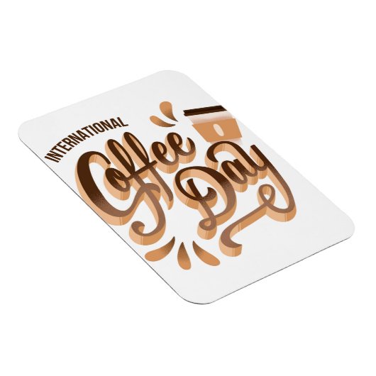 Internationaler Kaffeetag Magnet (Rechte Seite)