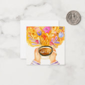 Internationaler Kaffeetag+ Mitteilungskarte (Vorderseite/Rückseite Beispiel)