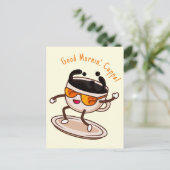 Internationaler Kaffeetag Postkarte (Stehend Vorderseite)