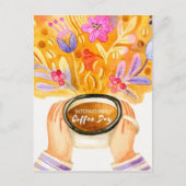 Internationaler Kaffeetag Postkarte (Vorderseite)