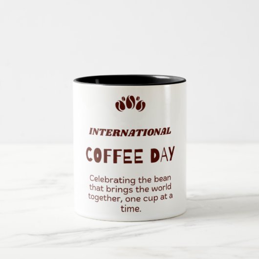 Internationaler Kaffeetag Tasse - Den Kaffeebohne (Mittel)